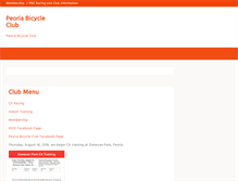 Tablet Screenshot of peoriabicycleclub.com
